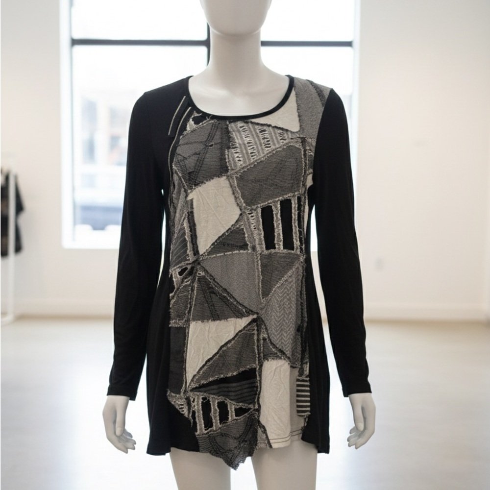 Chic Black and Gray Women's Mini Dress
